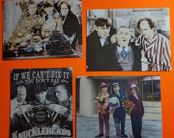 Set of 4 Three Stooges Magnets!