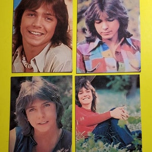 4 David Cassidy Magnets! XXOO