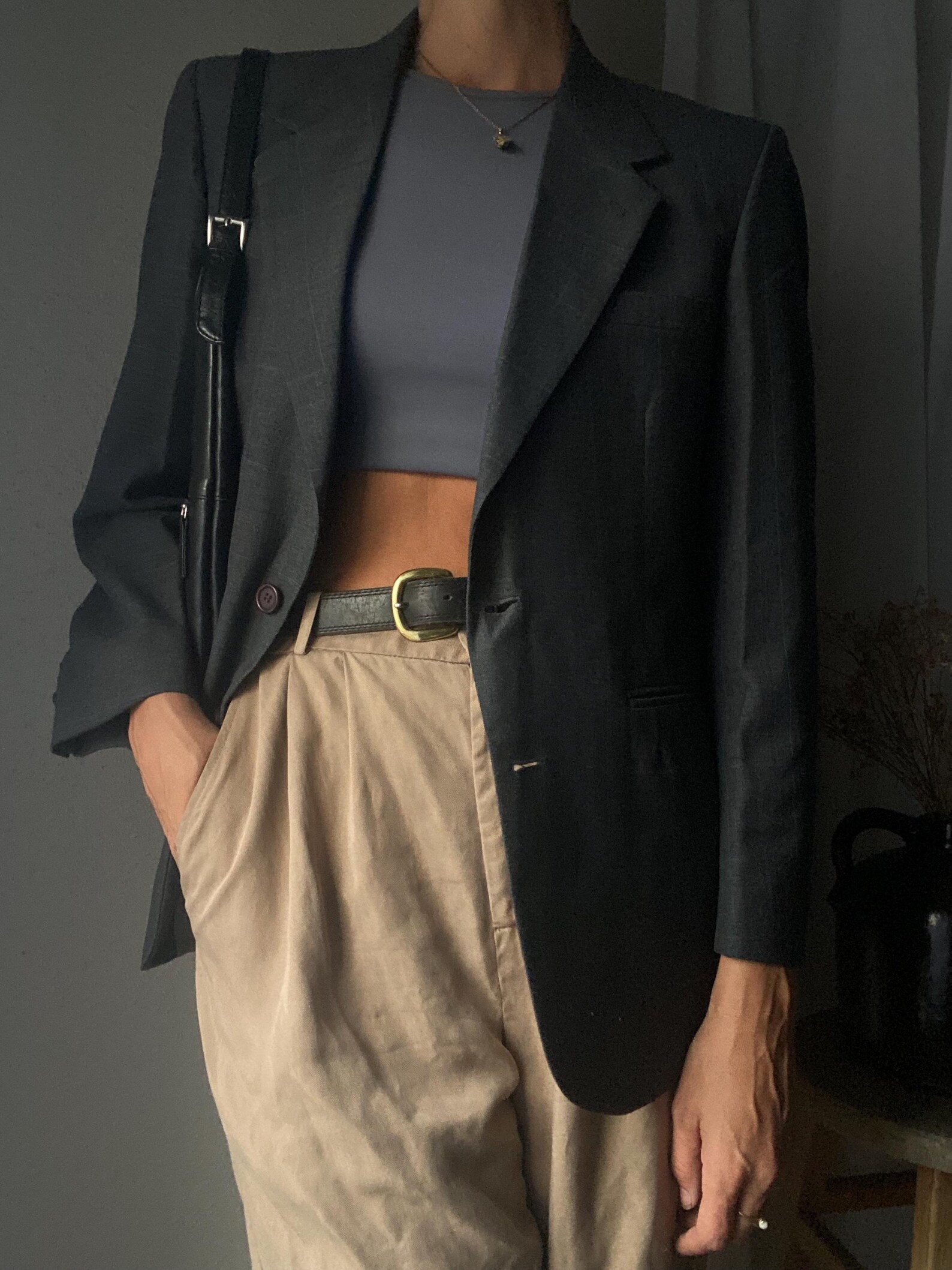 Dark Grey Jersy Blazer main image 0