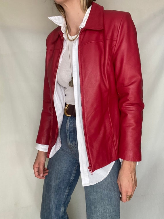 Red leather jacket - Gem