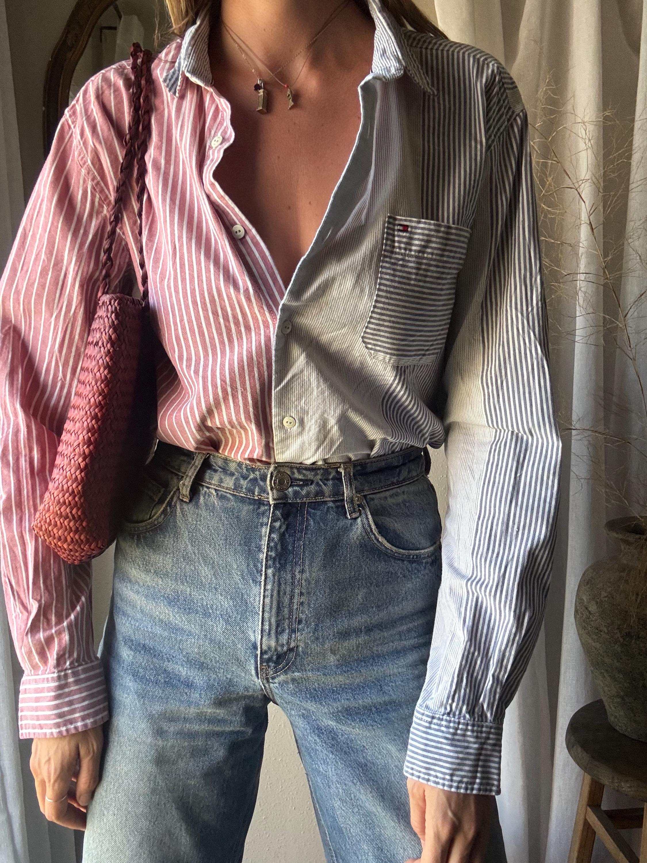 Two Tone Button Down - Etsy