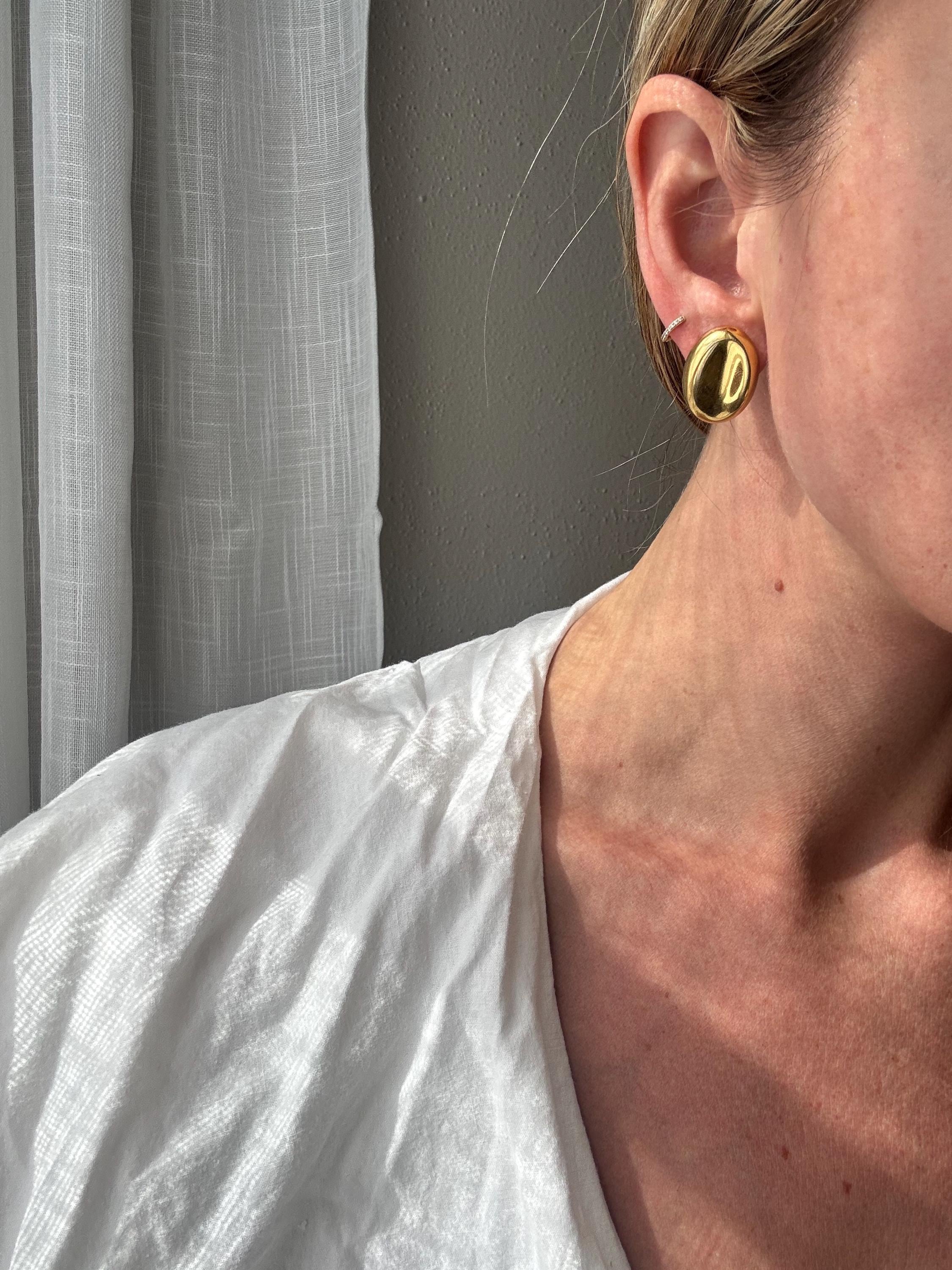 Versace Gold Earrings - Etsy