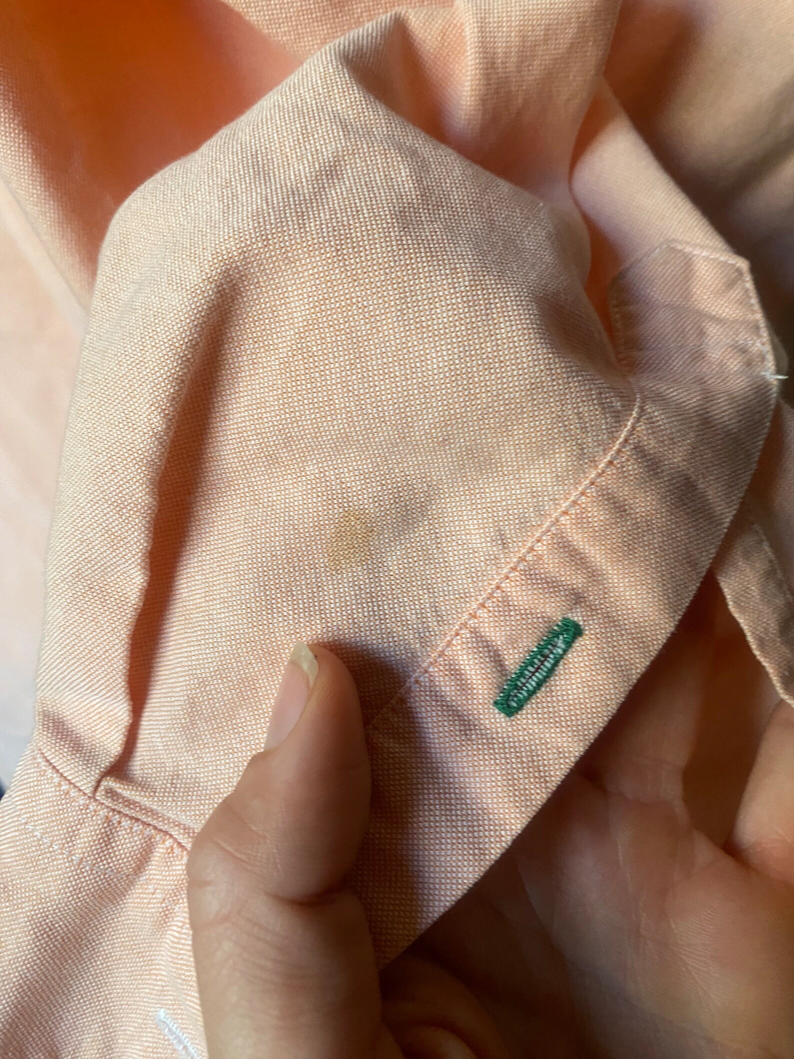 Vintage Tommy Hilfiger Oversized Peachy Pink Cotton Button up Oxford ...