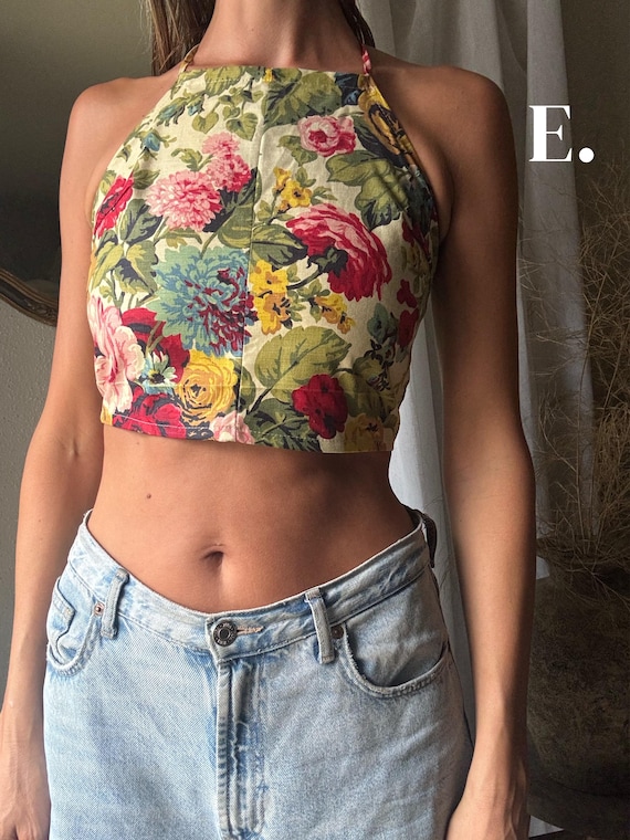 トップス mizuiko AMERI VINTAGE CROP FRAME Padded Abstract Smocked Crop Top | Love, Bonito US