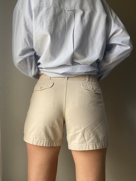 Vintage Ralph Lauren Low Rise Cotton Khaki Shorts… - image 5