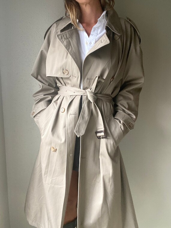 Vintage Classic Khaki Very Oversized Trench Coat - Etsy