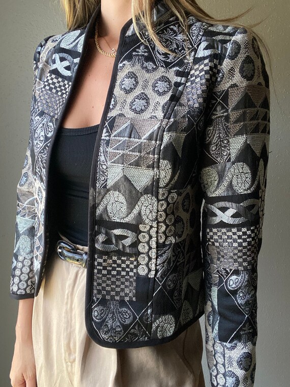 Blazer patchwork top