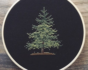 Pine Tree - embroidered
