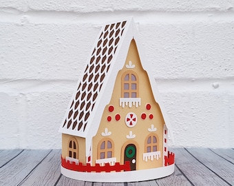 Download 3d Gingerbread House Etsy