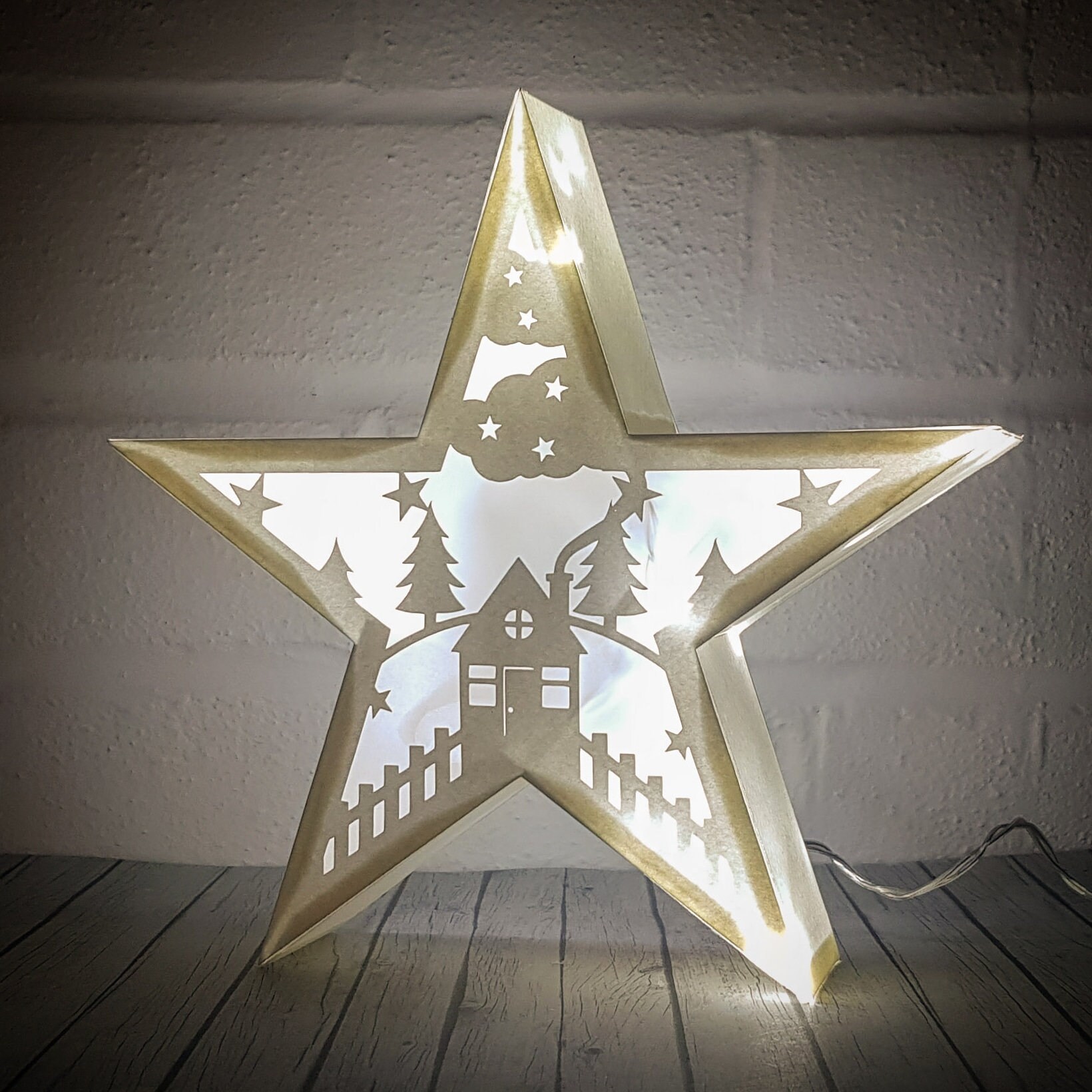 DIY Paper Star Lantern 3D Papercraft template PDF (2890000)