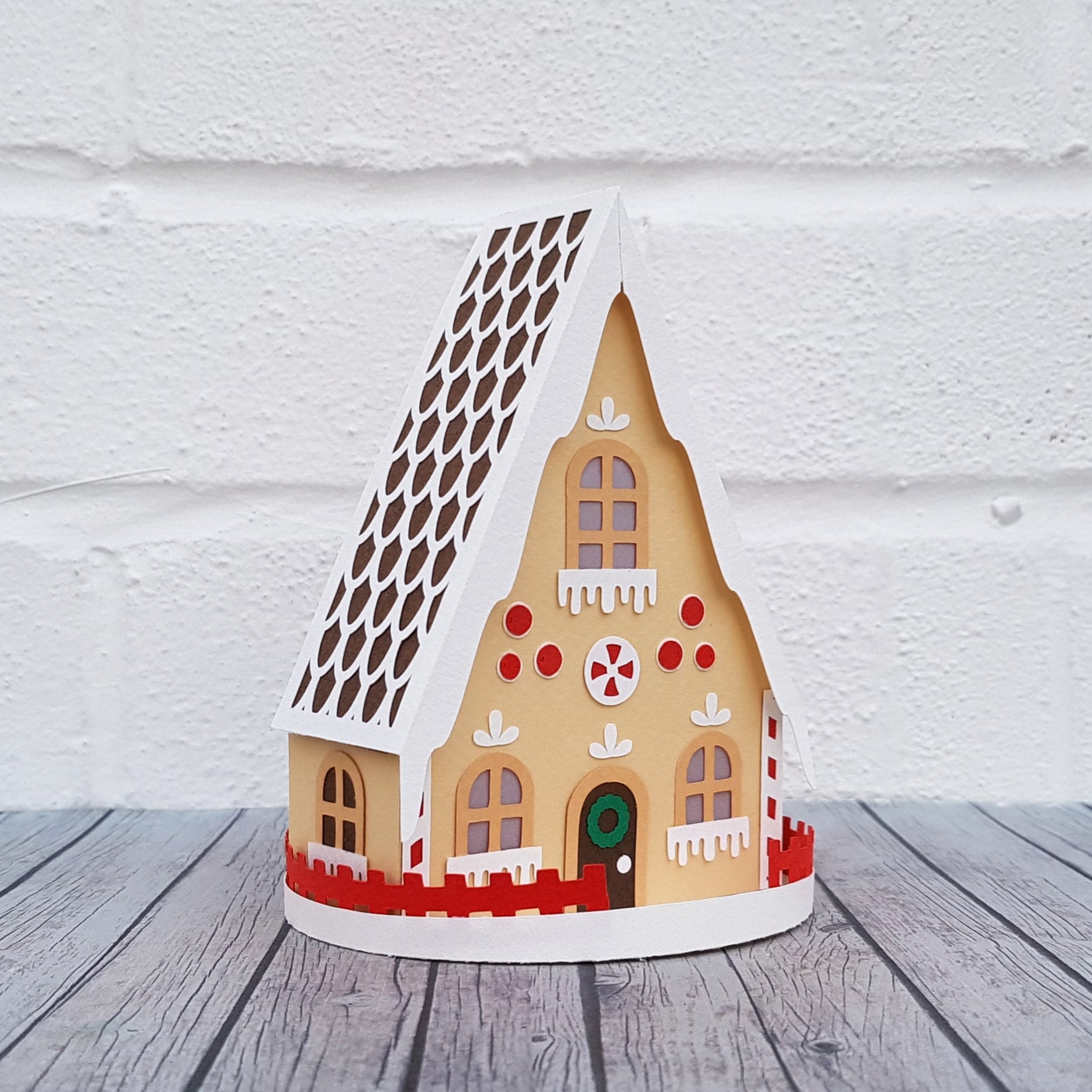 3D Gingerbread House Template 3D Gingerbread House Template