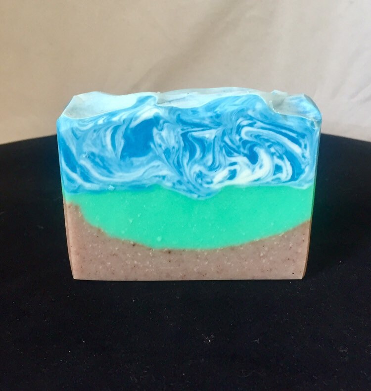 Earth Meets Sky Handmade Soap Lush Dupe of Relentless Etsy