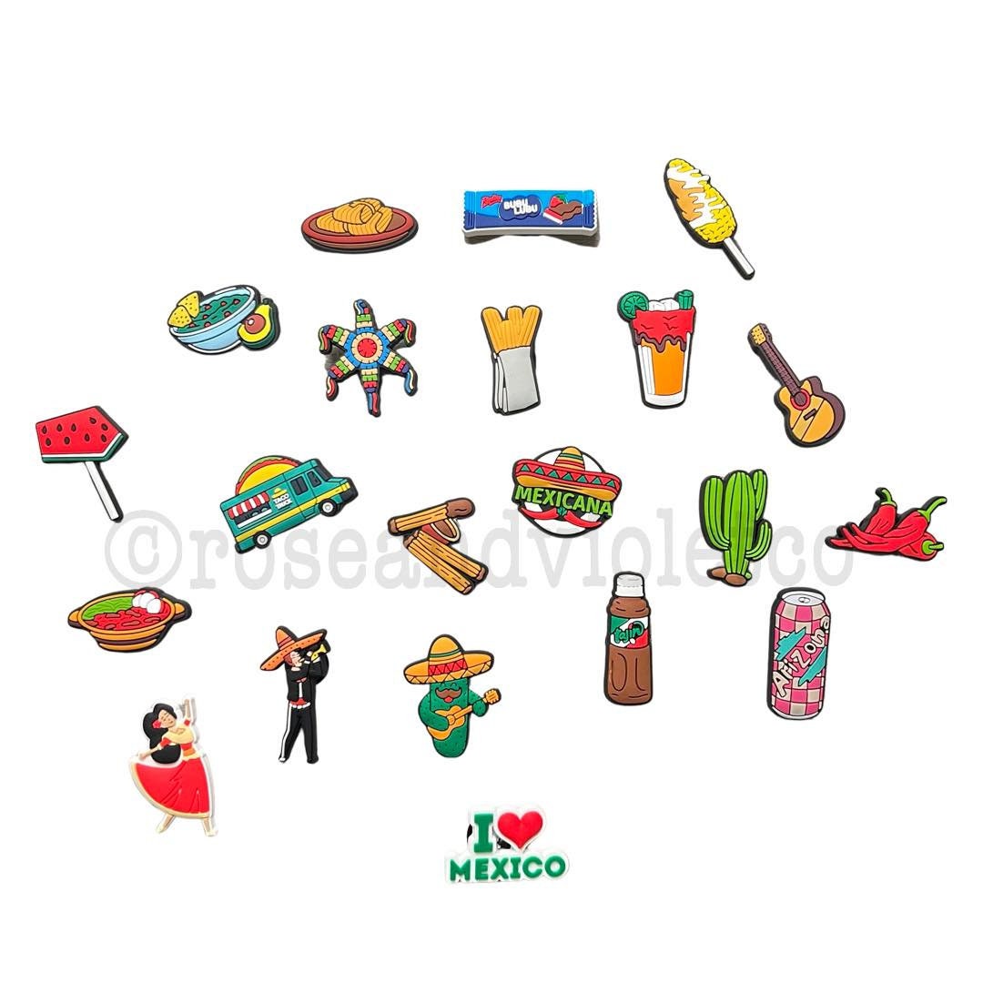 Mexican Latino Inspired Shoe Charms , Takis, Cheetos, Conchas, Vicks,  Popular Croc Charms, Best Selling Accessories for Crocs 