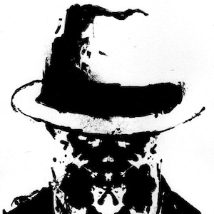 Tache d'encre de rorschach, affiche de Watchmen, Watchmen, Art Print, noir et blanc Art, Art minimaliste, affiche de film minimaliste, format A3 de Wall Art image 5