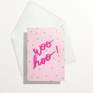 Woo hoo card, Engagement, Celebration, Birthday, Pregnancy and Wedding card. image 1