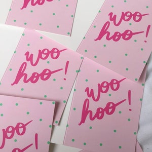 Woo hoo card, Engagement, Celebration, Birthday, Pregnancy and Wedding card. image 2