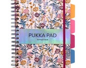 Pukka Pads Hardcover Pink Floral B5 Project Book x 1 - By Cranberry Card Company