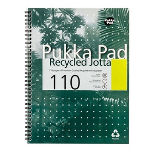 Pukka Pad A4 Taccuino bianco riciclato con rilegatura a spirale
