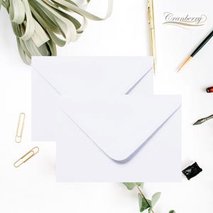 C6/A6 White Envelopes 114mm x 162mm Gummed