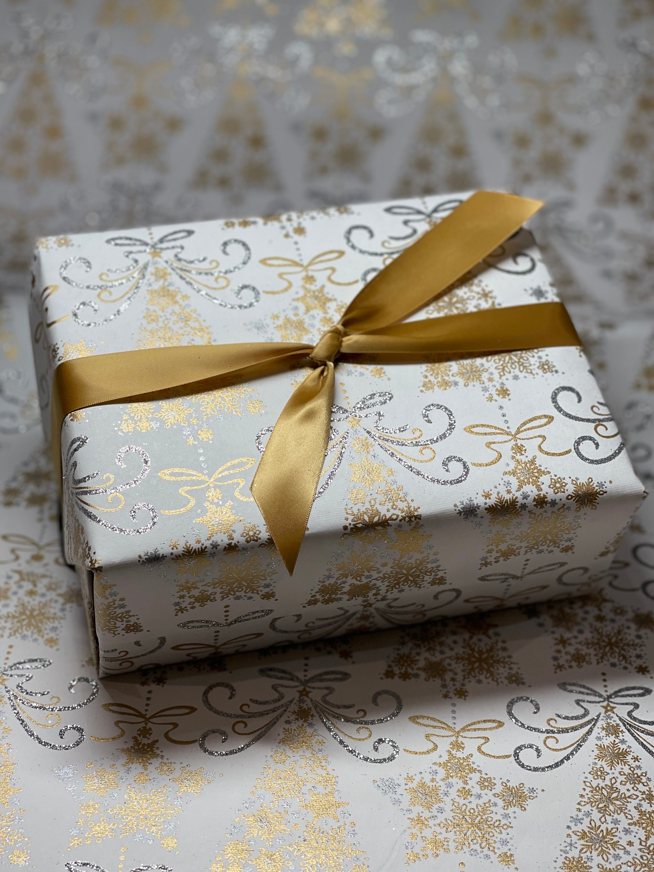 Rose Gold Gift Wrapping Kit Rose Gold & White Gift Wrap Rose Gold