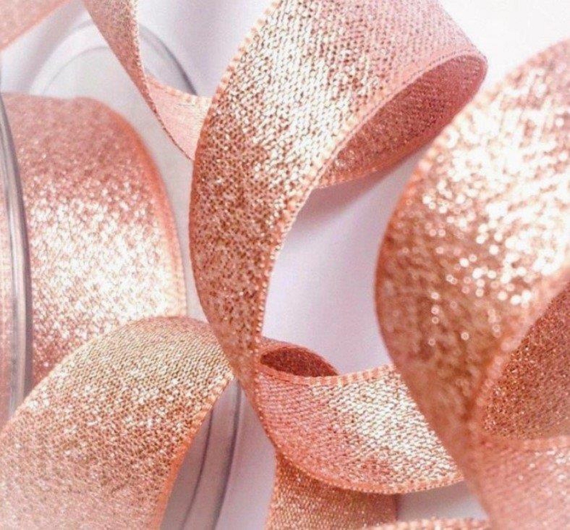 3 Yds,rose Gold Ribbon,fabric Ribbon,satin Ribbon,ribbon for Bows,sewing  Ribbon,ribbon by the Yard,scrapbooking Ribbon,wedding Ribbon. 