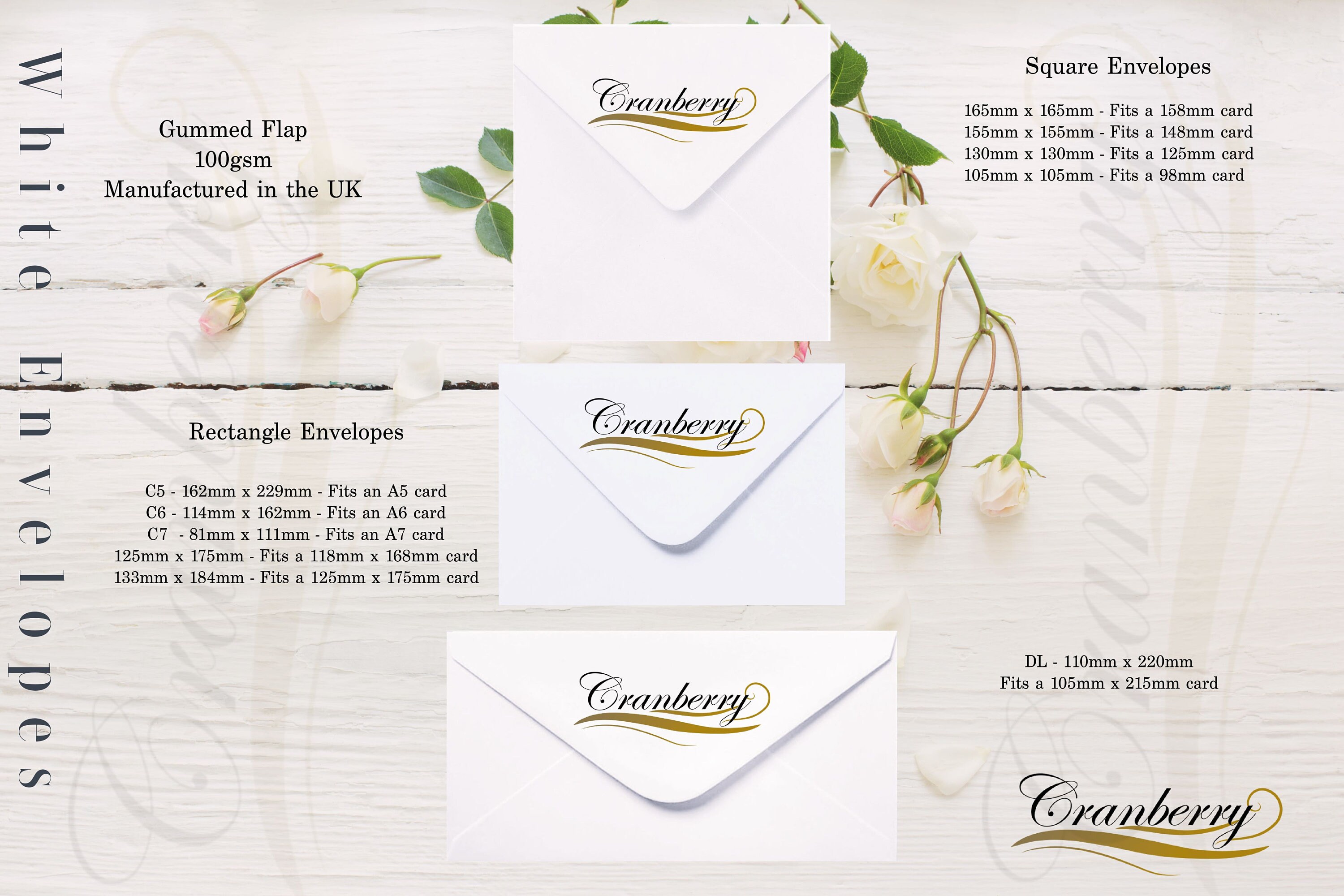 C5 White Envelopes For A5 Greeting Cards - View #5