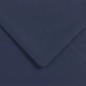 Enveloppes bleu marine 5 x 7 po. 133 mm x 184 mm, avec gommage haute qualité, 120 g/m², parfaites pour les cartes de voeux, Noël, les invitations, la papeterie
