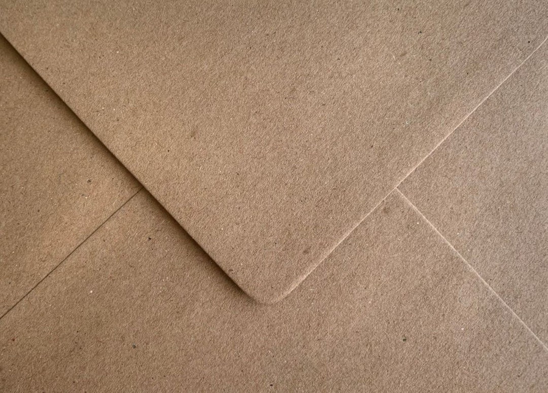 5x7 ECO Kraft Envelopes Recycled Fleck Gummed Diamond Flap Etsy