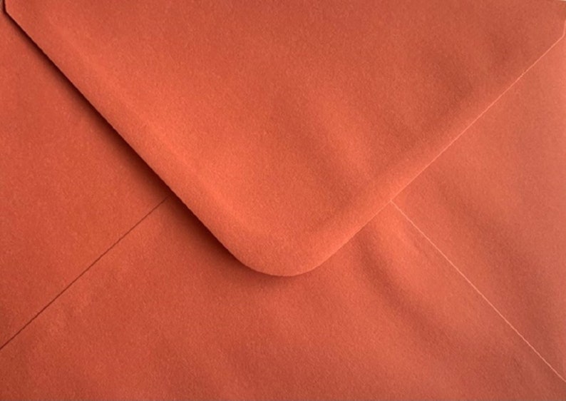 5x7 Burnt Orange Coloured Envelopes Gummed Flap 100gsm Etsy UK