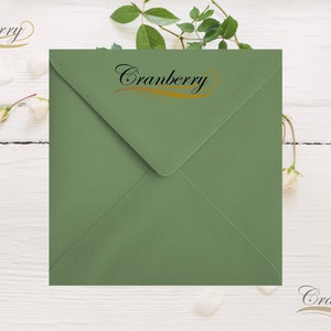 Buste verde oliva 6" x 6" quadrate 155 mm x 155 mm. Adatte per biglietti di auguri, Natale, inviti, cancelleria per matrimoni, compleanni