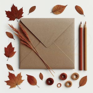 Envelopes Kraft Quadrados 6 x 6 Polegadas - 155 mm x 155 mm - Gomados 110gsm - Marrom Natural Ecológico