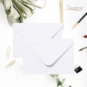 C6/A6 White Envelopes 130gsm Premium Thickness 114mm x 162mm Gummed