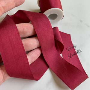 Burgundy Red Velvet Ribbon • 1/8 • 3/8 • 3/4