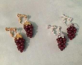 Grape garnet best sale earrings