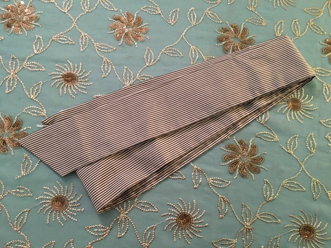SASH Silk Cotton Stripes 18th or 19th century white and | Etsy