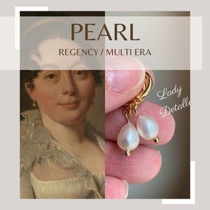 Tiny Teardrop PEARL Earrings, REAL Pearls, Gold or Silver, Reproduction real FRESHWATER pearl earrings, glow tiny teardrop pearls hoop