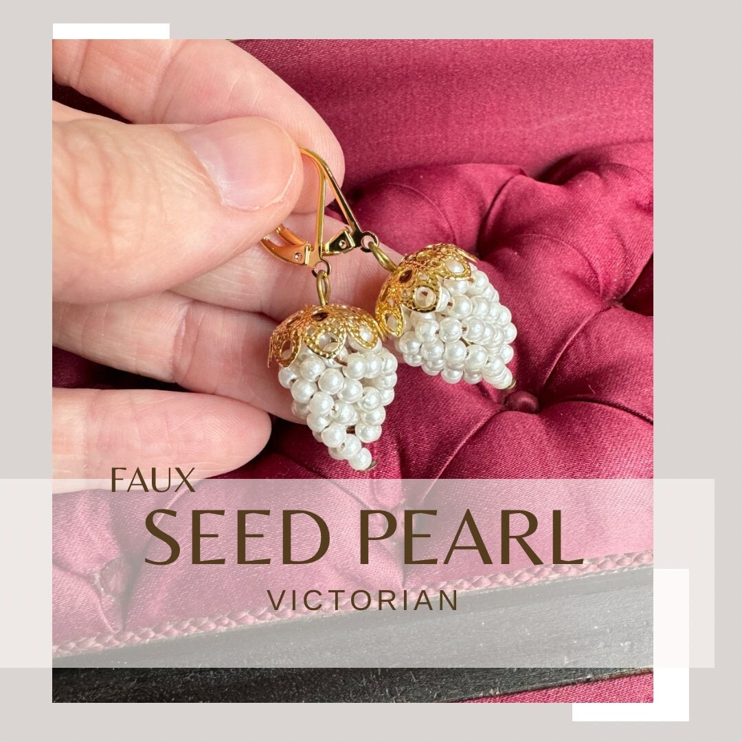 Pearl sale grape earrings