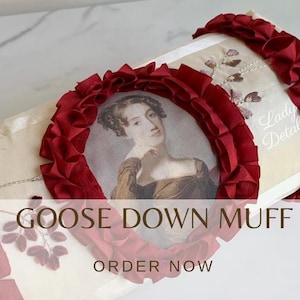 Muff Digital PATTERN - Portrait MUFF, How To create your own 18th (or 19th) Century Portrait Muff, Pattern Instructions - Download PDF