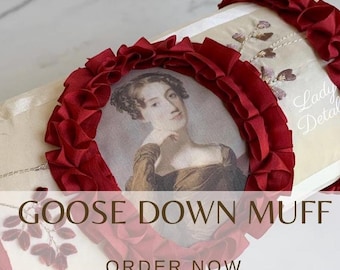 Muff Digital PATTERN - Portrait MUFF, How To create your own 18th (or 19th) Century Portrait Muff, Pattern Instructions - Download PDF