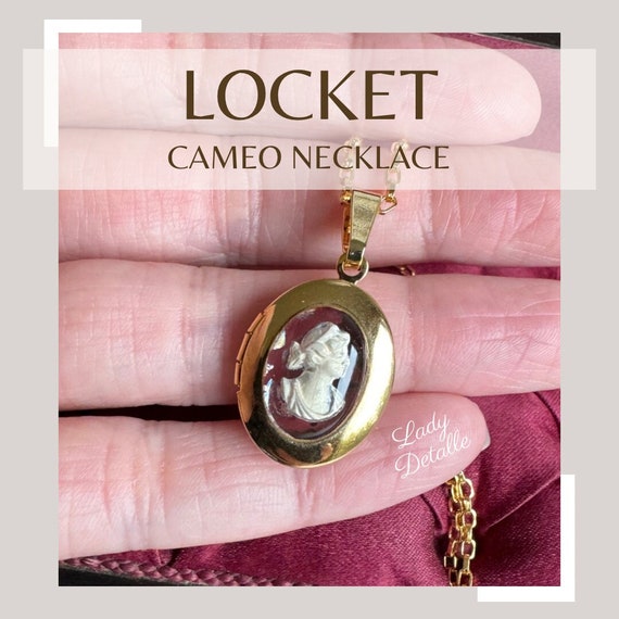 リージェンシー ロケット カメオ ネックレス、16K ゴールド レプリカ 
