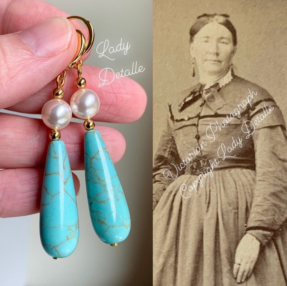 Boucles d'oreilles Larme en Labradorite - Kolby Jones