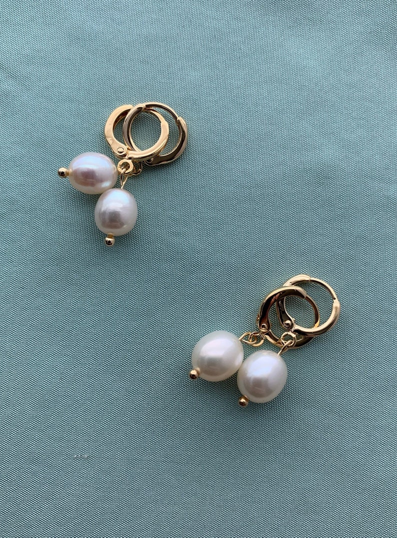 Small pearl earrings real Clearance