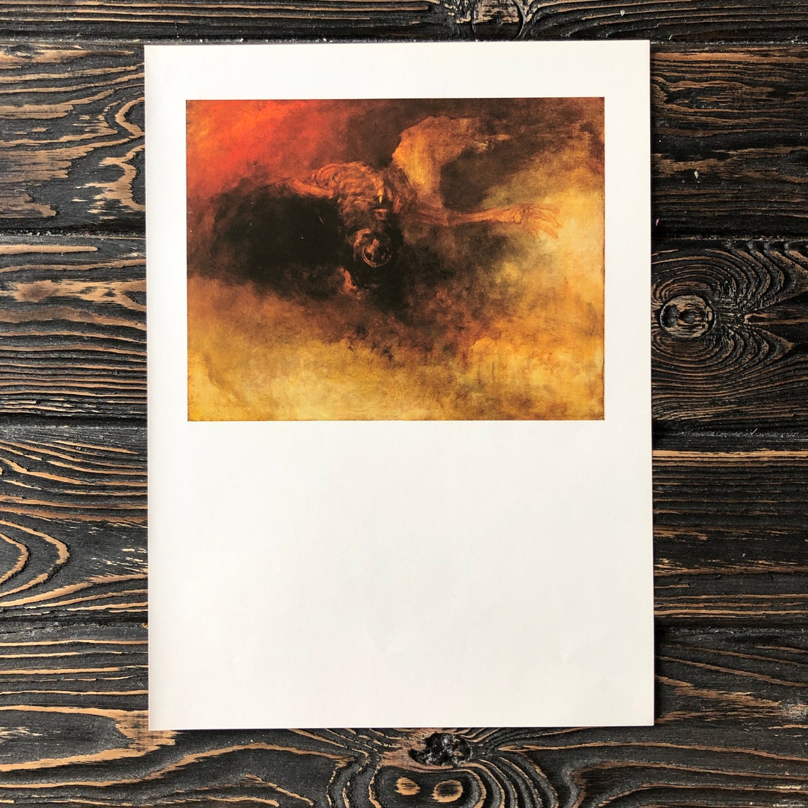 Vintage J. M. W. Turner print Death on a pale horse Death