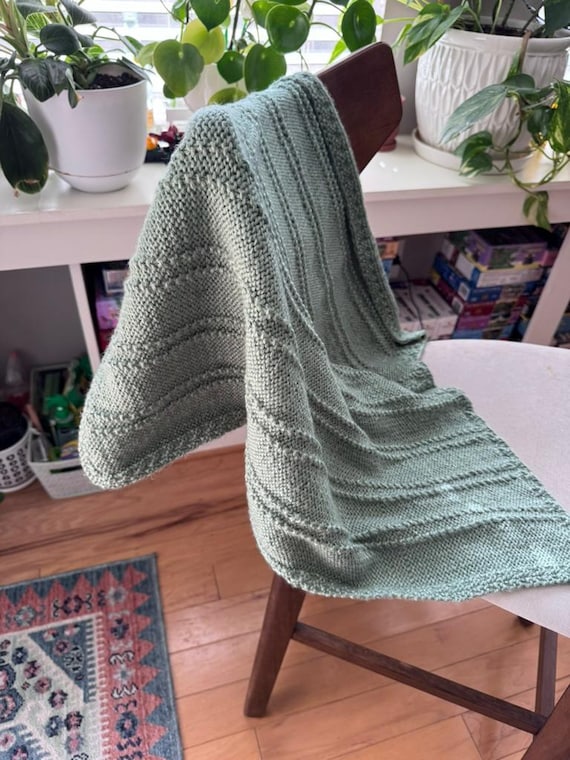Teal Baby Blanket | Crochet Afghan | Throw
