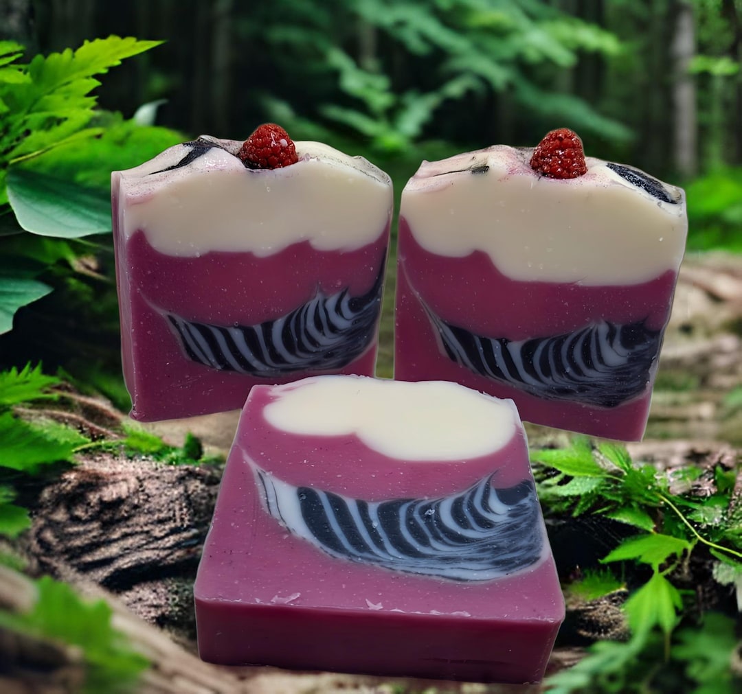Handmade Soaps black RASPBERRY VANILLA Self Care Natural Soaps self handmade-soaps-black-raspberry-vanilla-self-care-natural-soaps-self