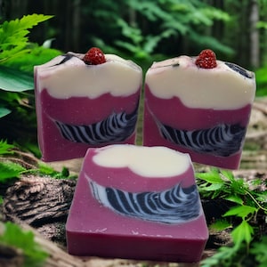 Handmade soaps/BLACK RASPBERRY VANILLA/ Self Care/ Natural Soaps/Self Care bar soap/cold process soap