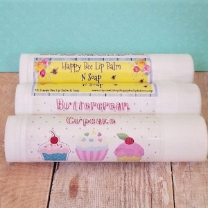 Buttercream Cupcake Lip Balm: All Natural Ingredients