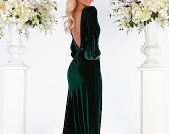 mermaid green bridesmaid dresses Zapakasa Women Sage Green Ruched Long Satin Bridesmaid Dress with Slit  Halter Mermaid Backless Wedding Guest Dress main image 1