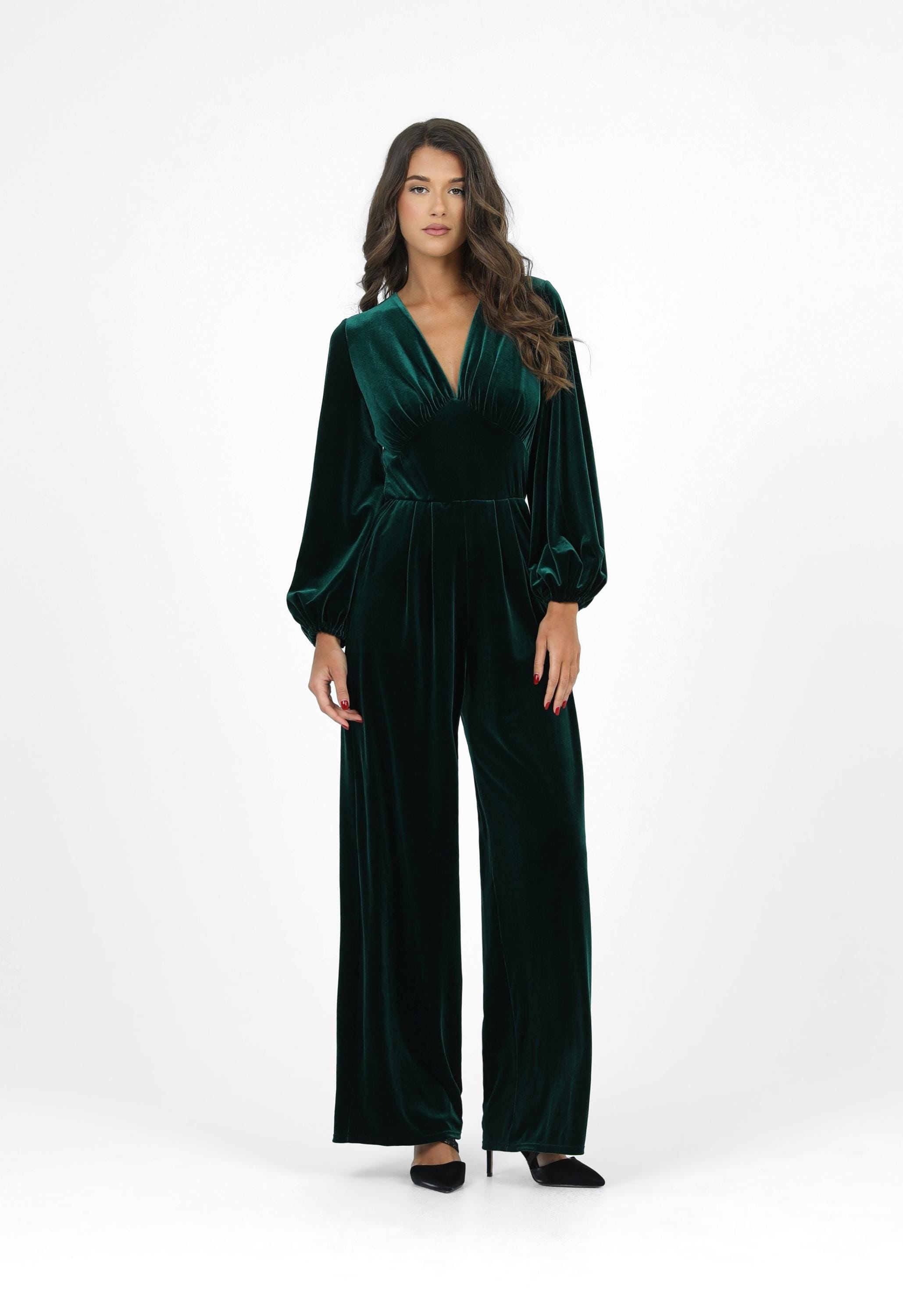 Vert émeraude Chemisier Satin Camaieu Combinaison Vert émeraude France