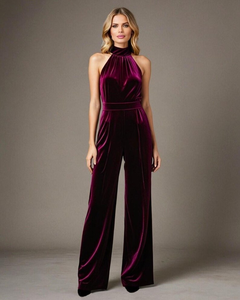 Fabelhafte Jumpsuit Aus Samt Ebenbild